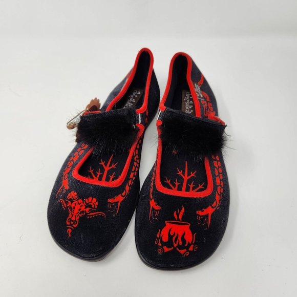 Chocolatica's Shoes - Hot Chocolate Design Chocolaticas VELVET SNAKE Mary Jane Flats Shoes Sz 35 US 5